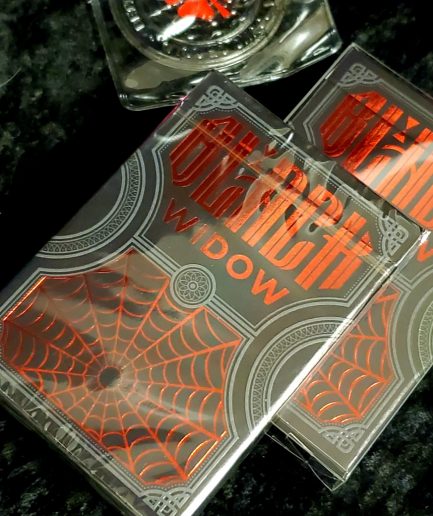 Black Widow Playing Cards By JAMM PAKD Cards - Card #1/53 with Coin #1/53