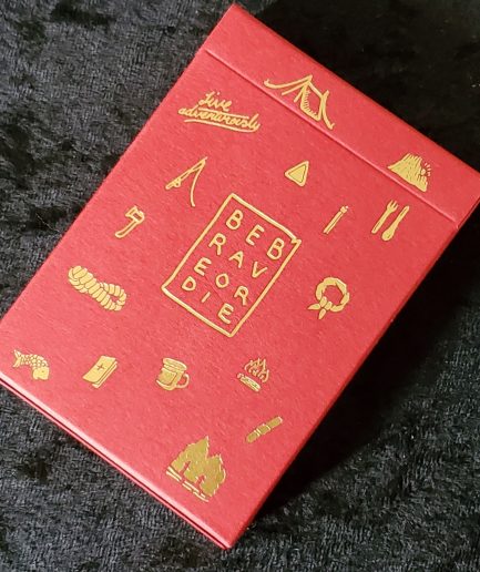 Camp Playing Cards Art of Play Red (imperfect) 4