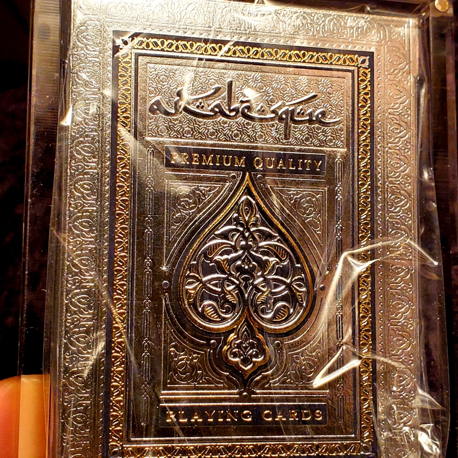 Arabesque Silver Collectors Edition Playing cards by Lotrek Oath Playing Cards limited to 160